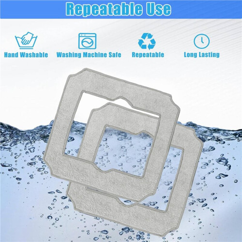 20PCS Washable Mop Cloths Cleaning Rag for   Window Vacuum Cleaner Robot Replacement Accessories
