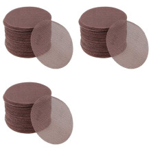 150 Pcs 5 Inch Abranet Sanding Mesh Anti-Clog Hook Loop Dust Free Net Sandpaper 400 Grit Brown Aluminum Oxide