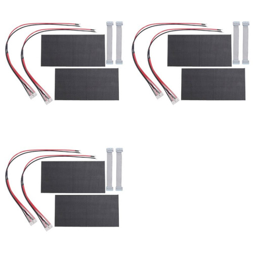 6Pcs P4 LED Screen Panel Module 256x128mm 64x32 Pixels 1/16 Scan Indoor SMD RGB Full Color P4 LED Display Panel Module