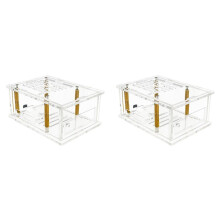 2X for Raspberry Pi 5 Acrylic Case Adaptation PCIe to M.2 Adapter Board - Transparent Protective Shell