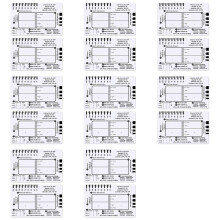 16pcs ECG 7 Step Ruler,ECG 7 Step Ruler for ECG/EKG Interpretation,ECG Reference Guide Ruler,EKG Calipers Measuring Tool