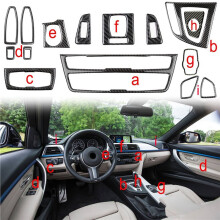 2X Complete Set Interieuraccessoires van Koolstofvezel voor 3-Serie F30 F31 2013-2018 F34 4-Serie F32 F33 F36 2014-2018 LHD