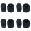 4X Aluminum Alloy Caps Solid Knob Dual-Axis Encoder Special Knob EC11EBB24C03 EC110701N2B Adjustment Knob Black 2