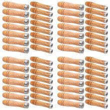 80pcs Wooden File Handle with Strong Metal Collars,40pcs for 6 Inch-8 Inch File + 40pcs for 10 Inch-12 Inch File(2 Size)