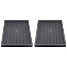 2X Waterdichte Keycap-Opbergdoos met Deksel - voor Het Weergeven en Verzamelen van Toetsenbordtoetsen, Zwart