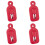 4X CreativeBread Scoring Tools Dough Bread Baking Prop Bread Surfaces Texture Cutting for Bakery Red 1