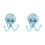 2X  Portable USB Rechargeable Silent  Fan 3 Speed Adjustable with Lighting Function for Car  Stroller 1
