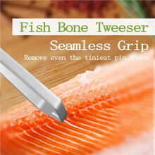 2X Fish Bone Pliers/Tweezers 304 Food Grade Stainless Steel Deboning Tool Kit for All Kinds of Fish