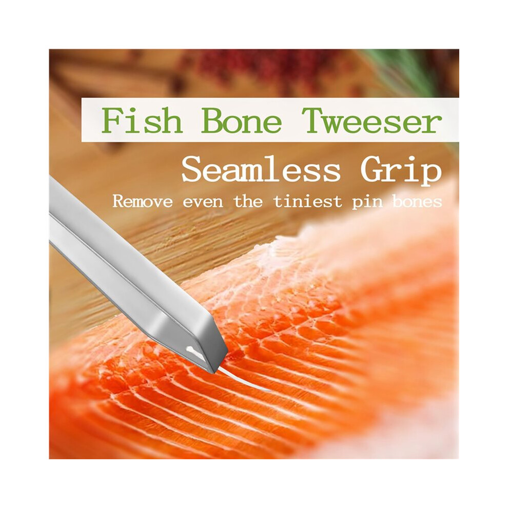 2X Fish Bone Pliers/Tweezers 304 Food Grade Stainless Steel Deboning Tool Kit For All Kinds Of Fish 4713950487086