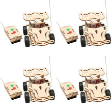 4X DIY Remote Control Four Wheel Drive Racing Elementary School Students Educational Fun Material Package