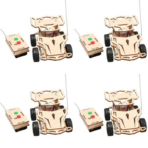 4X DIY Remote Control Four Wheel Drive Racing Elementary School Students Educational Fun Material Package