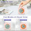 2X Digital Visual Timer 3 in 1 Clock with Timer 60-Minute Countdown Stopwatch for Kitchen Cooking Study Teaching 4