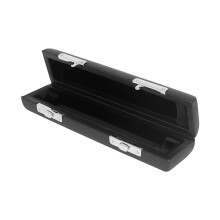 2X 16-Hole Piccolo Leather Box Black Leather to Prevent Bumping Piccolo Box Pipe Instrument Bag Piccolo Wooden Box