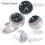Silver Waterproof Motorcycle Handlebar Glow Clock 9