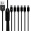 5X 6-in-1 USB Type C Splitter Cable C Data Transmission Charing Cable for Phone Tablet 1.5m 3