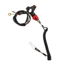 Engine Stop Switch Lanyard 12V Kill Cord