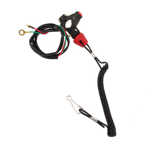 Engine Stop Switch Lanyard 12V Kill Cord