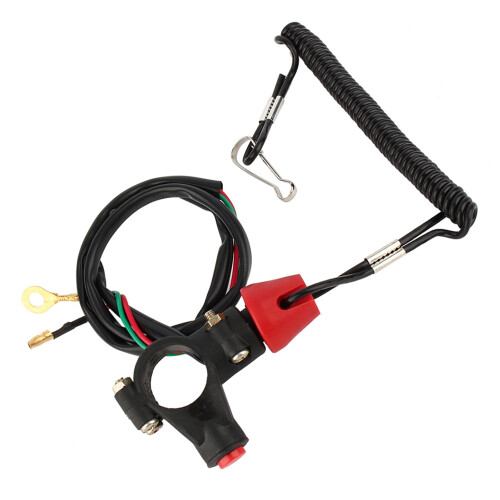 Engine Stop Switch Lanyard 12V Kill Cord 2