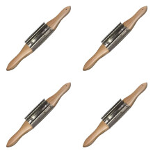 4X Buffing Wheel Rake Cleaning Tool for Polishing Wheel Compound with Beech Wood Handle & 4 Rows of Metal Teeth Rake