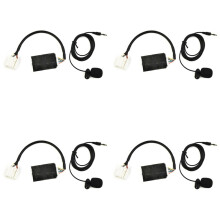 4X 12V Multimedia Auto -Interfaceadapter Muziek Aux-Module voor Hifi-Geluidskwaliteit