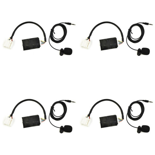 4X 12V Multimedia Auto -Interfaceadapter Muziek Aux-Module voor    Hifi-Geluidskwaliteit