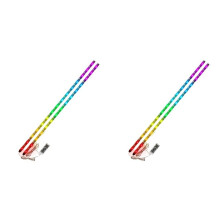 2X RGB Led Strip Lights for Scooter Bicycles Safety Warning Lights, APP Control Scooter Bike Ambient Lamp