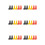 36pc Electric Guard Motor Winch Cable Terminal Boot Rubber Cover Black+Red+Yellow 1