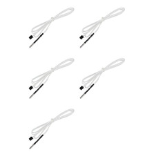 5X 3D Printer Parts HT-NTC100K Thermistor Temperature Sensor for High Temperature Filament 350 Degrees B3950 for 1M