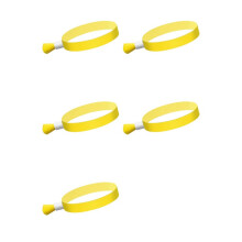 500 Pcs Cloth Event Wristbands, Colored Wrist Bands for Events, for Concert Wrist Strap (Yellow)