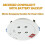 4X Emergency Light 4led Light Source Emergency Tube Light with Built-in Lithium Battery Embedded Ceiling Lamp 4