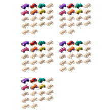 90 Pack DIY Wood Car Toys Unfinished Wooden Cars to Paint Wooden Cars for Home Activities Projects Family