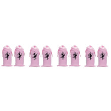 8 Pièces Sac de Danse Chaussures Pochette de Rangement Organisateur de Ballet Sacs à Main Sac à Chaussures de Ballet, Rose