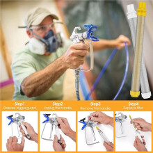 60Pcs Airless SprayGun Filter, Airless Spray Tool Filter Set 60 and 100 Mesh Universal Airless Spray Filter Screen