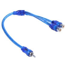 16x RCA Phono Y Splitter Lead Adapter Cable 1 Male to 2 Female Car Connector 30cm
