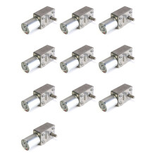 10X GW370 12V 6 Rpm Omkeerbare Turbo-Gelijkstroommotor met Hoge Wormreductiemotor, 35A