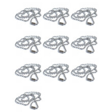 10X Stainless Steel Bead Metal Bead Necklace Chain