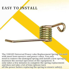 12Pack Universal Power Rake Replacement Springs for Maxpower 330105, Dethatcher Springs for Maxpower Arnold 16 Inch