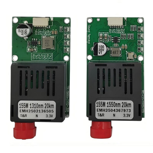 10X TTL Optical Transceiver Module for-Drone RX/TX/AV/VCC/GND Interface 20KM TTL to Fiber Optical Module Terminal 1