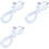 3pcs 3.5mm Plug Audio AUX to USB 2.0 Plug Adapter Charging Cable 1M White 1