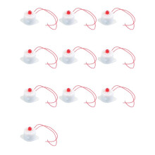 10X BJ-3 AC220V Industrial LED Blinker Red Alarm Siren Buzzer 100dB White