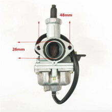 3X Motorcycle Carburetor Flat-Suction Plunger Carburetor for  PZ26 CG125  Accessories
