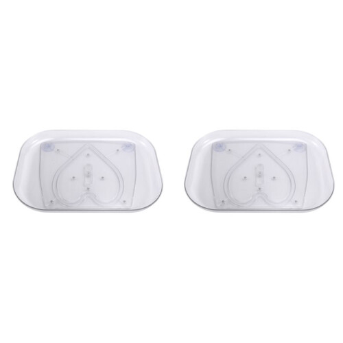 2X 360 Rotating Lazy Susans for Refrigerator Rectangular Fridge Organizer Cabinet Tray Refrigerator Organizers