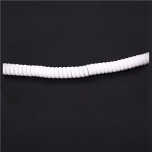 4st 1,5 M 4,9 Ft Vit Stretchy RJ9 4P4C Handset Telefon Spolad Kabelsladd