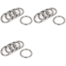 40mm X 5mm Stainless Steel Webbing Strapping Welded O Rings 15 Pcs