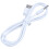 3pcs 3.5mm Plug Audio AUX to USB 2.0 Plug Adapter Charging Cable 1M White 2
