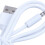 3pcs 3.5mm Plug Audio AUX to USB 2.0 Plug Adapter Charging Cable 1M White 9
