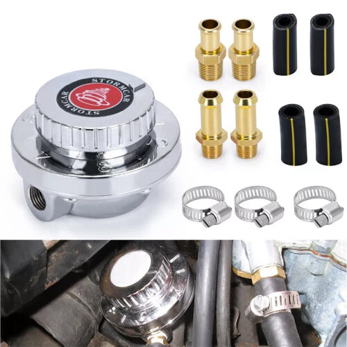 2X 1-6 PSI Universal Adjustable Fuel Pressure Regulator Kit for Carburetor Engine 2