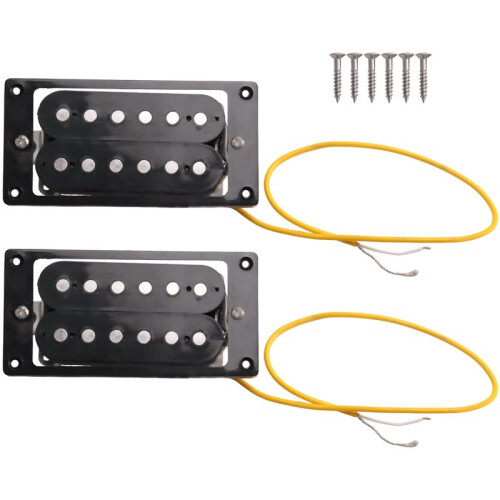 16St Svart Humbucker Double Coil Elgitarr Pickuper + Ramskruv