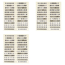 3X Guitar Fretboard Note Decals Fingerboard Frets Map Sticker for Beginner Learner Practice Fit 6 Strings(Guitar-Black)