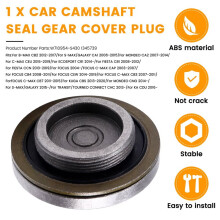 4X Car Camshaft Seal Gear Cover Plug W710954-S430 1345739 for Focus B-Max S-Max C-Max Fiesta Timing Gear Plug
